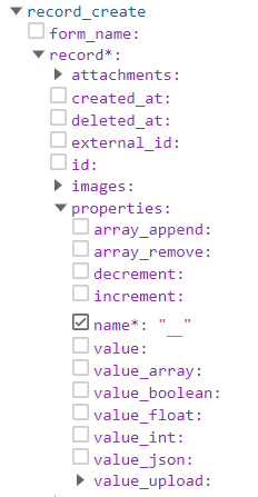 Property types in explorer